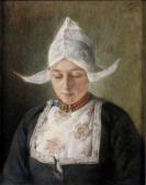 ALIZARD Paul Joseph 1867-1948,Femme à la coiffe,Mercier & Cie FR 2011-06-12