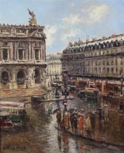 ALKAN LÉVY Fernand 1800-1900,Place de l'Opera, Paris,Gorringes GB 2016-03-22
