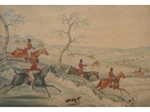 ALKEN George 1794-1837,HUNTING SCENE,1818,Lawrences GB 2012-11-02