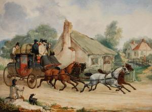 ALKEN Henry Thomas I 1785-1851,The Exeter to London Royal Mail coach,Bonhams GB 2024-03-13