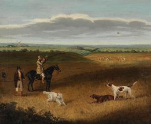 ALKEN Jr. Samuel 1784-1825,Partridge shooting in a harvest landscape,Bonhams GB 2023-07-05