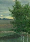 ALKSNIS Adams 1864-1897,Studio 
with 
three 
birch trees,1890,Antonija LV 2011-03-05