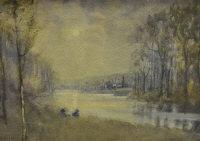 ALLAN H.H,Moonlit Riverside Landscape With Figures,1842,Shapes Auctioneers & Valuers GB 2012-01-07