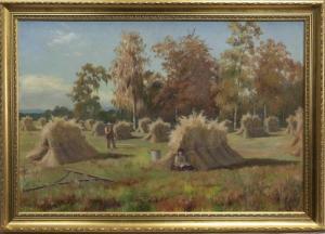 ALLAN Hugh 1862-1909,HAYSTACKS,1892,McTear's GB 2021-05-19