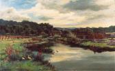 ALLAN Hugh 1862-1909,The Mill-Lade, Glen Farg near Abernethy,1887,Christie's GB 1999-10-28