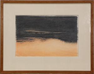 ALLAN William George 1936,Untitled (Abstract in Black and Orange),Clars Auction Gallery 2018-10-14