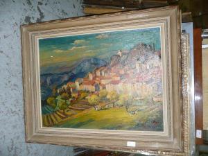 ALLAR Marguerite 1899-1974,Village provençal.,Damien Leclere FR 2011-09-10