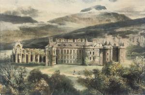 ALLBON Charles Frederick 1856-1926,Holyrood Palace, Edinburgh,1898,Christie's GB 2010-03-16