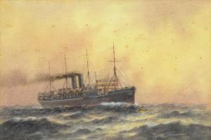Allcot John Charles 1888-1973,RMS HIMALAYA,1922,Mellors & Kirk GB 2017-03-08