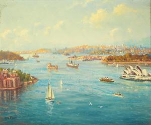 Allcot John Charles 1888-1973,Sydney Harbor and the Opera House,Skinner US 2023-11-02