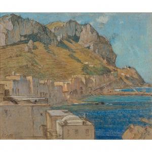 ALLCOTT Walter Herbert 1880-1951,NORTH AFRICAN COASTAL TOWN,Lyon & Turnbull GB 2023-01-25