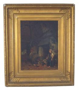 ALLEBÉ Augustus,Intérieure de ferme mettant en scène deux enfants,1856,De Maigret 2023-05-04