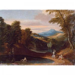 ALLEGRAIN Etienne 1644-1736,bathers in a classical landscape,Sotheby's GB 2003-05-29