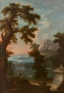 ALLEGRAIN Gabriel 1679-1748,Bergers près d'une fontaine dan,Artcurial | Briest - Poulain - F. Tajan 2022-02-22