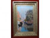 ALLEGRE Raymond 1857-1933,Canal animé à Venise,Hotel des ventes parc St-Cloud FR 2008-10-23