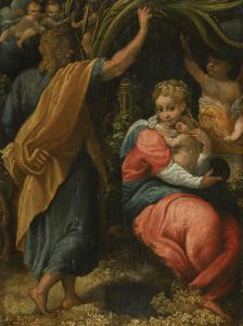 ALLEGRI POMPONIO 1521-1593,THEREST ON THE FLIGHT INTO EGYPT,Sotheby's GB 2017-12-07
