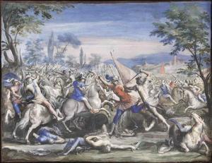 ALLEGRINI Francesco 1587-1679,Battle scene,Christie's GB 2015-07-07