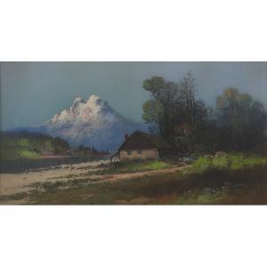 ALLEN E.L. & ROWELL Frank 1832-1900,Landscape,1893,Treadway US 2008-09-14
