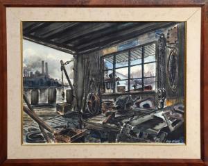 ALLEN Ern,Work Room on Bay,1945,Ro Gallery US 2023-09-08