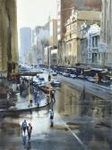 ALLEN Greg 1958,Rain on Flinders Street,1988,Leonard Joel AU 2012-09-23