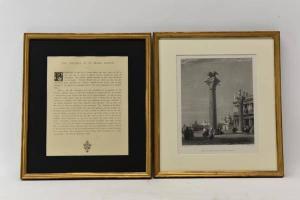 ALLEN James Baylie 1803-1876,Columns of St. Mark, Venice,Nye & Company US 2022-08-25