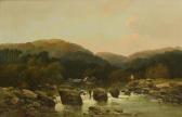 ALLEN James Baylie 1803-1876,Fishing at River Erme Rocks, Ivybridge,Morgan O'Driscoll IE 2021-01-25
