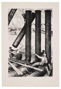 ALLEN James Edward 1894-1964,Standing Pipe,1937,Christie's GB 2023-08-18