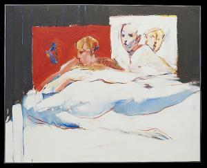 ALLEN Jere 1944,Figures in Bed,New Orleans Auction US 2015-03-22