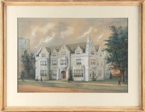 ALLEN Joseph William 1803-1852,A GOTHIC BUILDING,19th Century,Eldred's US 2024-04-04