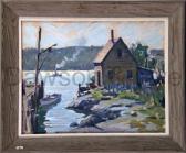 ALLEN Junius 1898-1962,New England sea scape,Nye & Company US 2008-06-11