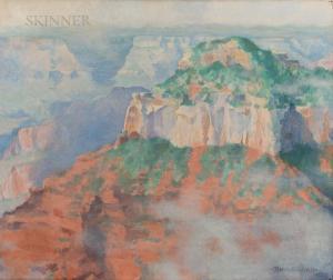 ALLEN Marion Boyd 1864-1941,Drifting Clouds,1933,Skinner US 2022-01-28