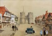 ALLEN Roland,Mercery Lane, Canterbury,1911,Canterbury Auction GB 2016-10-04