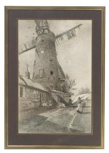 ALLEN Thomas William 1855,The Windmill, Sneinton; and Cheapside, Nottingham,Christie's GB 2008-07-06