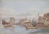 ALLEN William 1793-1864,The Harbour of Beirut on the coast of Syria,1852,Bonhams GB 2010-09-15