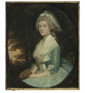 ALLEYNE Francis 1774-1790,Portrait of a lady, traditionally identified as Fr,Christie's 2019-10-29