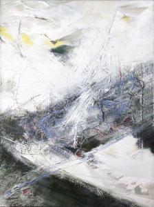 ALLIGAND Bernard 1953,Inclinaison, composition en blanc,Osenat FR 2020-07-26