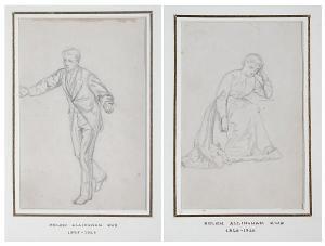 ALLINGHAM Helen 1848-1926,Study of a seated woman, and another, a study of a,Bonhams GB 2009-03-10