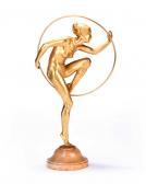 ALLIOT Lucien Charles Edouard 1877-1967,standing female nude hoop dancer,Halls GB 2021-03-17