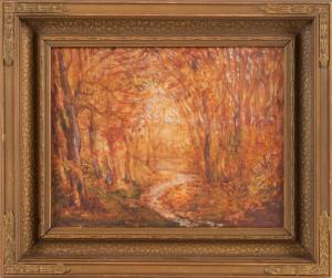 ALLIS C. Harry 1870-1938,Autumnal scene,Eldred's US 2022-05-26