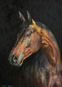 ALLISON Nigel 1971,Horse Study,Morgan O'Driscoll IE 2024-03-04