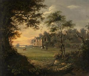 ALLISON William 1812,Travellers resting by ruins,1813,Bonhams GB 2016-02-23