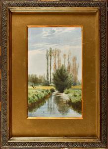 ALLONGE Auguste 1833-1898,L'étang,Osenat FR 2024-04-07