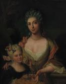 ALLOU Gilles 1670-1751,Portrait of a lady,1745,Christie's GB 2000-10-31
