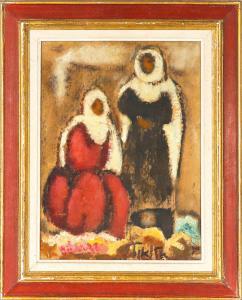 ALLWEIL Arieh 1901-1967,Drusien Women Safed,Cannes encheres, Appay-Debussy FR 2023-10-13