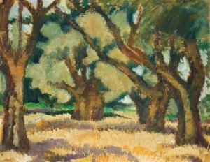 ALLWEIL Arieh 1901-1967,Galilean landscape,Matsa IL 2015-02-17