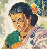 ALMELKAR Abdulrahim Apabhai 1920-1982,Lakshmi,Bonhams GB 2018-10-24