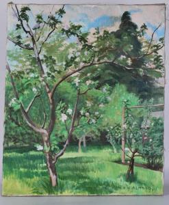 ALMOND Henry Nicholas 1918-2000,Apple Orchard,Silverwoods GB 2021-08-15