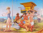 ALMOND Henry Nicholas 1918-2000,Beach Party Cromula,Silverwoods GB 2021-08-15