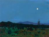 ALOE Albert 1900-1900,Desert Scene with Moon,20th century,Hindman US 2018-10-12