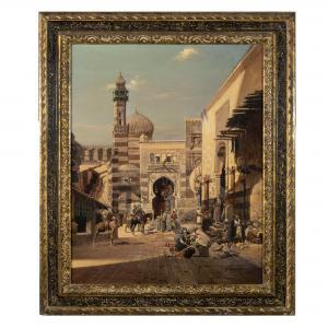 ALOTT Robert 1850-1910,Scena di mercato al Cairo,1895,Bolli&Romiti Casa d'Aste in Roma IT 2024-02-07